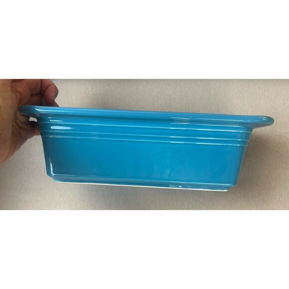 NWT Retired Peacock Blue Fiesta Homer Laughlin HLC Loaf SEE DESCRIPTION - Picture 3 of 10